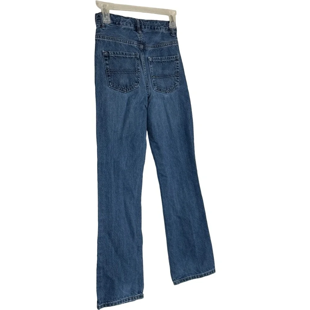 The Childrens Place Bootcut Jeans Boys Size‎ 12 Slim Blue Denim Adjustable Waist